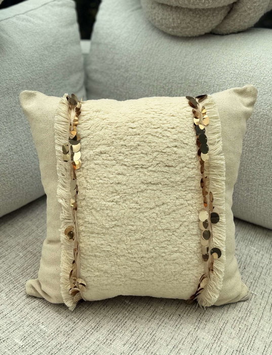 Aberto Design Funda de Cojín Beige 43 x 43 cm KET009 Aberto Design Funda de Cojín Beige 43 x 43 cm KET009
